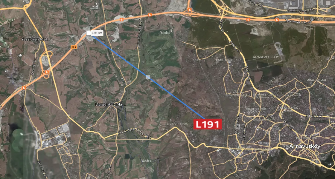 L191 Arnavtköy Arazisi