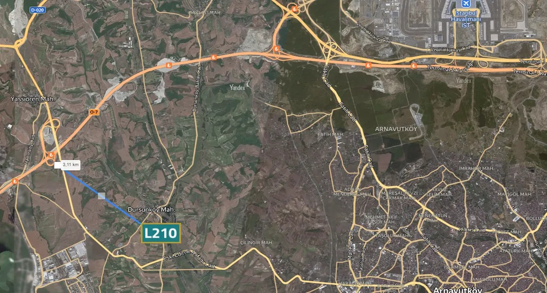 Land for sale in Istanbul, Arnavutkoy, next to the new Bosphorus Canal L210