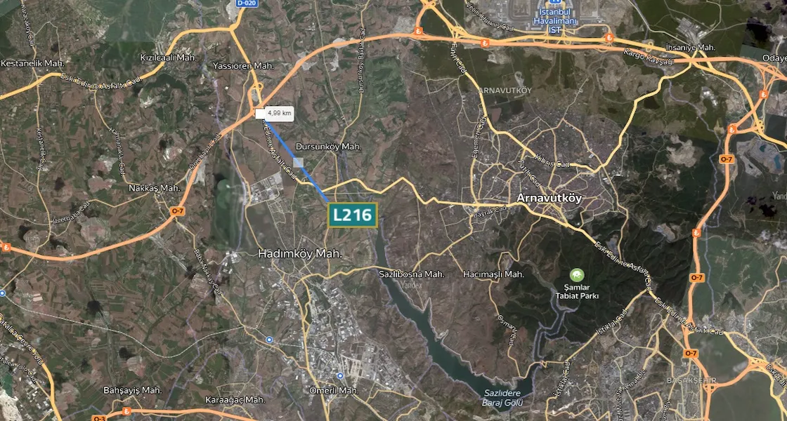 Land close to Canal Istanbul in Arnavutkoy, Dursunköy | L216