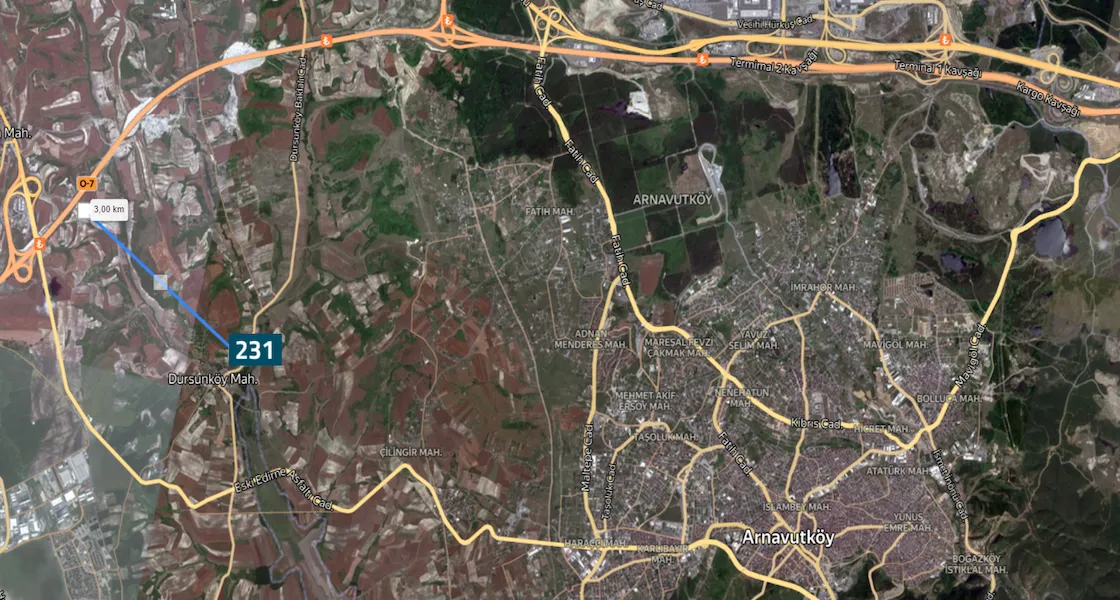 Land for sale with a residential building license in Arnavutkoy, Dursunköy | L231