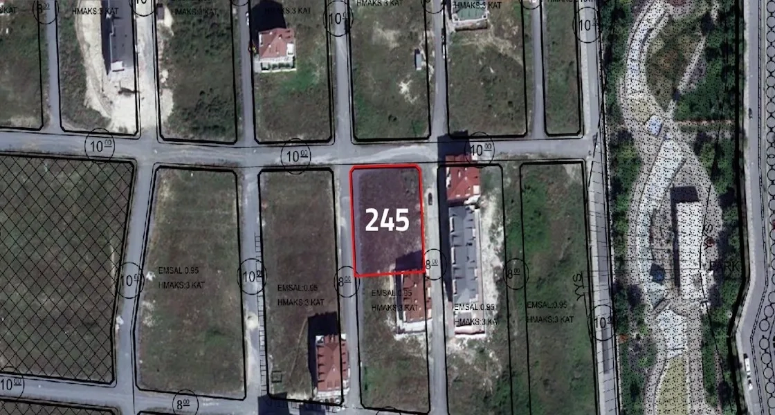 A ready-to-develop land for sale in the center of Arnavutköy | L245