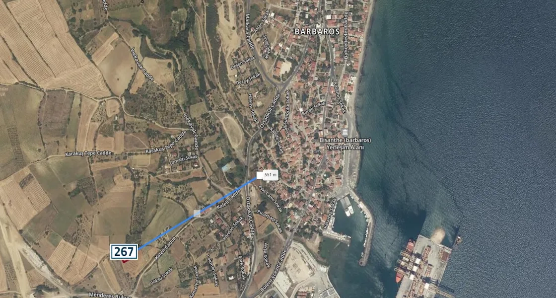 Land for sale ready for development near the sea and the port in the state of Tekirdağ, specifically in Süleymanpaşa | L267