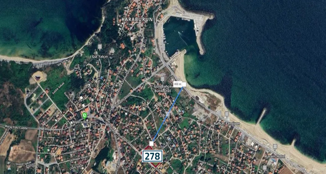 Arnavutköy Karaburun'da gelecek vaat eden yatırıma uygun satılık arsa | L278