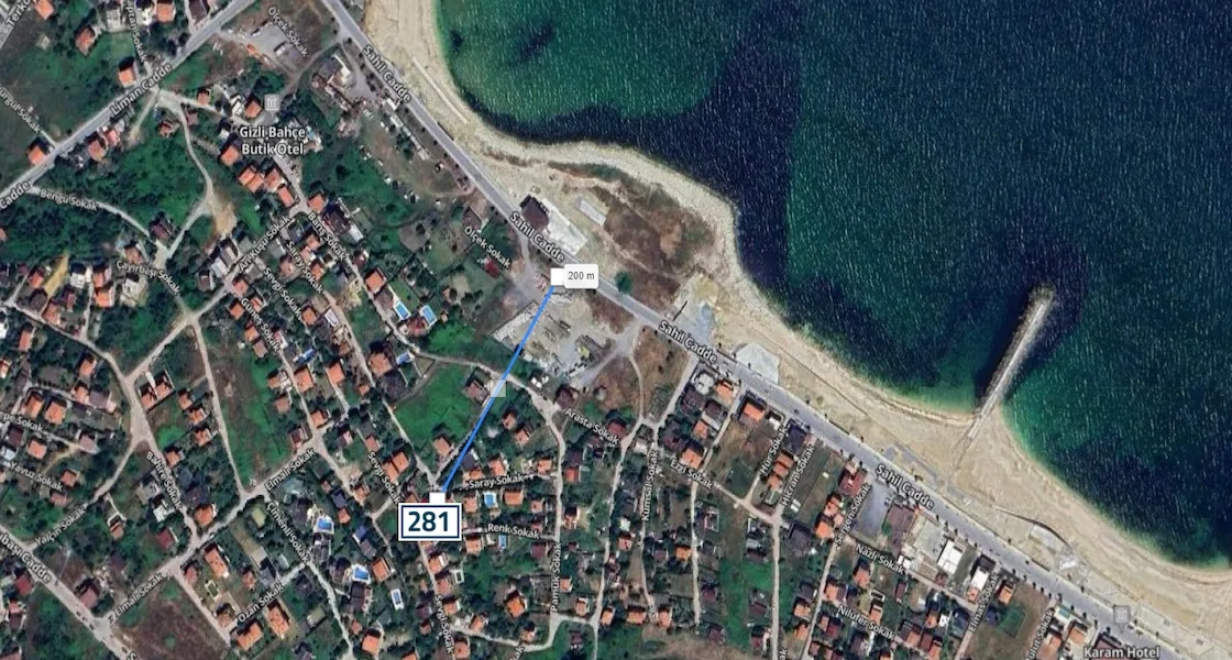Arnavutköy bölgesinde Karaburun'da inşaata uygun satılık arsa | L281