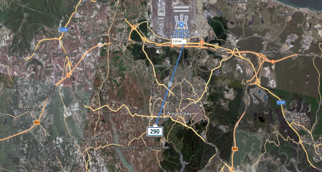 Land for sale ready for residential construction in the Haraççı neighborhood within Arnavutköy | L290