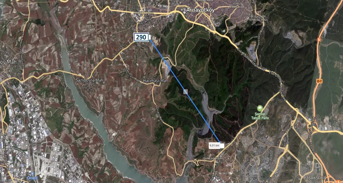 Land for sale ready for residential construction in the Haraççı neighborhood within Arnavutköy | L290