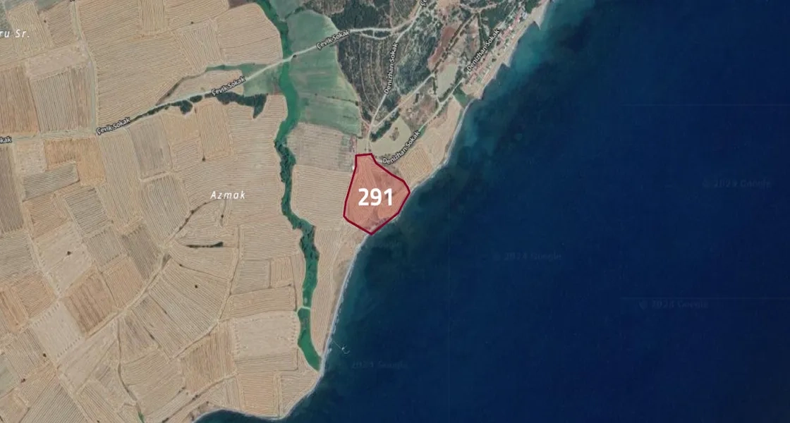 ارض للبيع زراعية مطلة على البحر مباشرة في تيكرداغ تركيا | L291