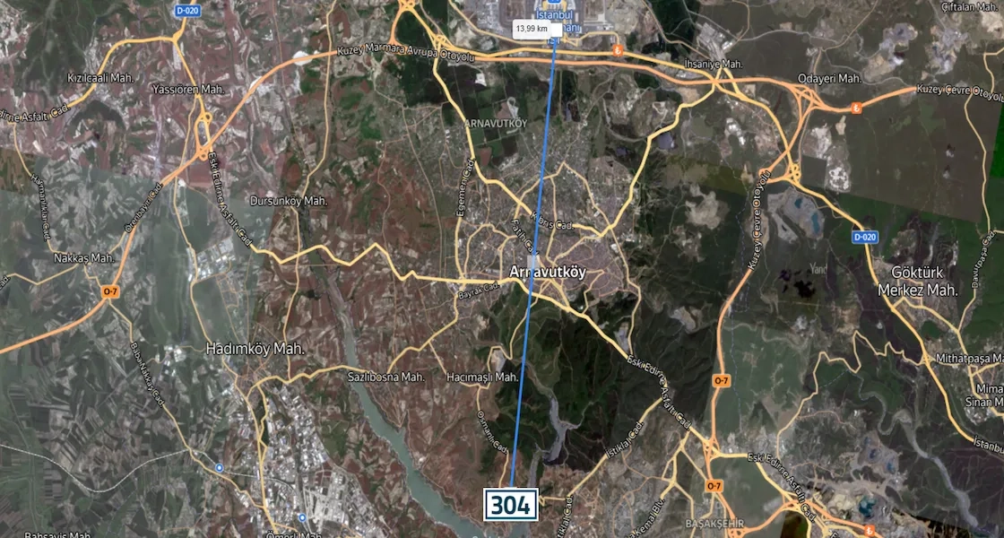 Land for sale in Arnavutköy, specifically in Hacımaşlı.| L304