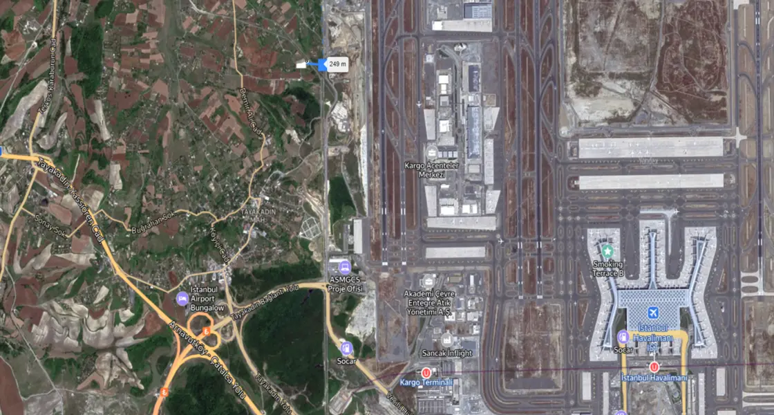 Land for sale in Arnavutköy, specifically in Tayakadin, adjacent to Istanbul Airport | L321