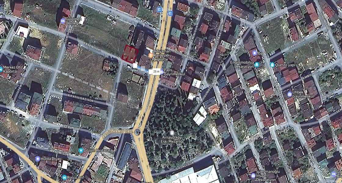 Two investment land plots for sale suitable for residential construction in the center of Arnavutköy | L333