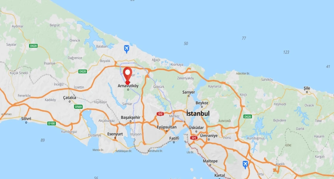 Two investment land plots for sale suitable for residential construction in the center of Arnavutköy | L333